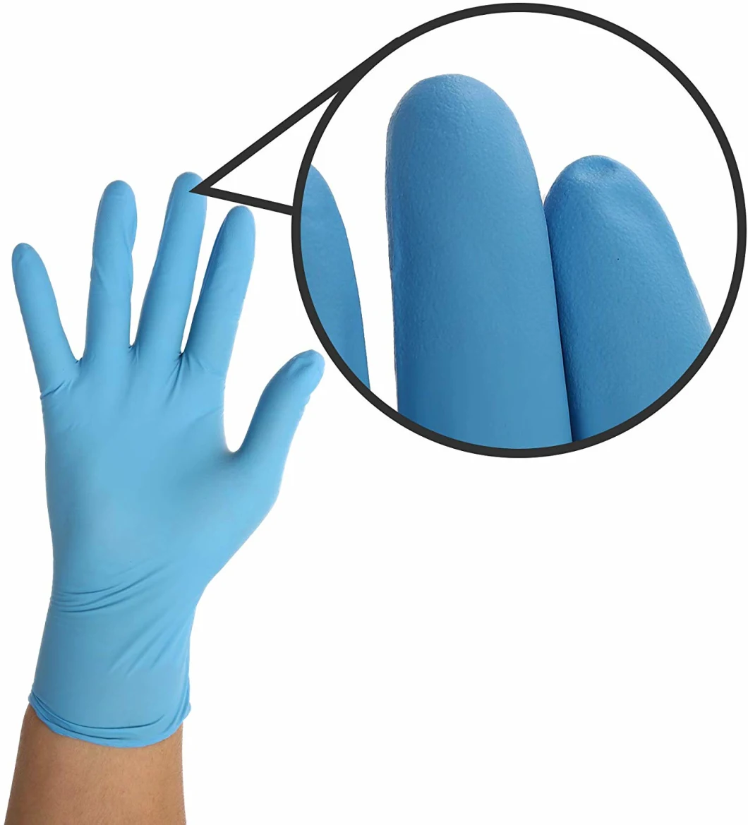 En455/FDA Manufacturer Powder Free Nitrile Gloves/Disposable Safety Gloves/Work Gloves for Medical/Industrial/Household/Food Purpose