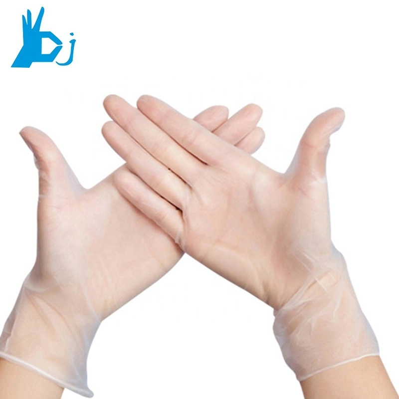 Disposable Gloves, Box of 100PCS, Clear Vinyl Gloves Latex-Free, Powder Free Health Gloves for Kitchen Cooking Food Handling