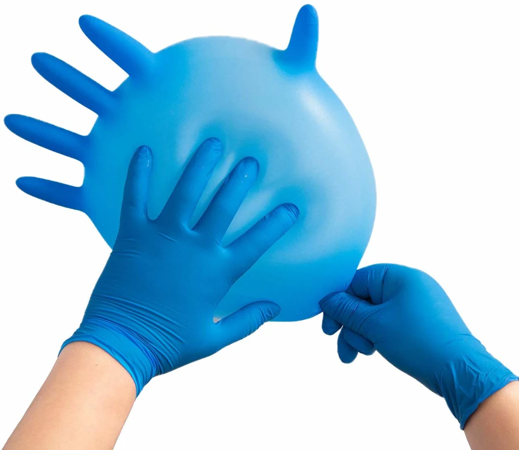 En455/FDA Manufacturer Powder Free Nitrile Gloves/Disposable Safety Gloves/Work Gloves for Medical/Industrial/Household/Food Purpose