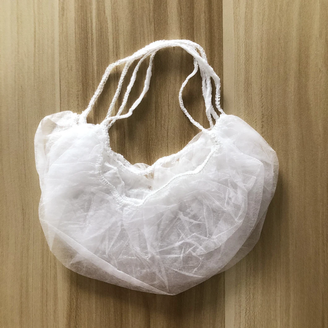 White Polyprolene 21&quot; Disposable Beard Cover